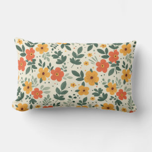 Cojín Lumbar Jardín floral ecléctico