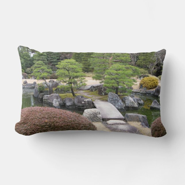 Cojín Lumbar Jardín japonés 日 本 庭 園 (Anverso)