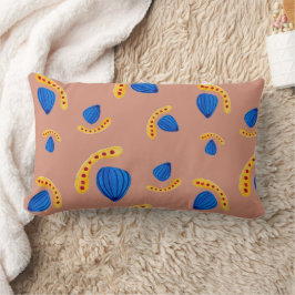 Cojín Lumbar Jardín Minimalista Abstracto en Tonos Tierra