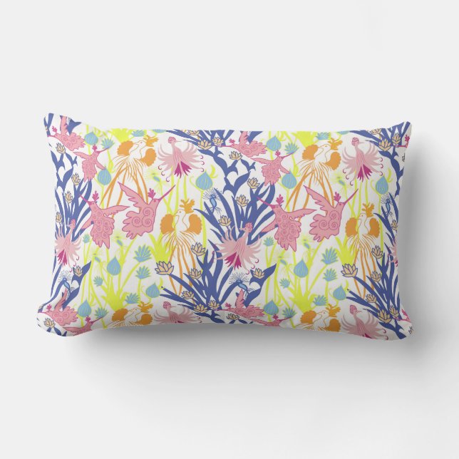 Cojín Lumbar Jardín Surrealista (Anverso)