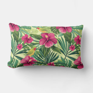 Cojín Lumbar Jardín tropical Vegetación floral