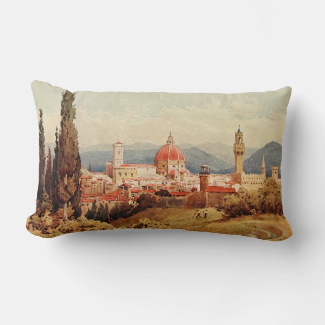 Cojín Lumbar Jardines antiguos de Italia Florencia Boboli del (Anverso)