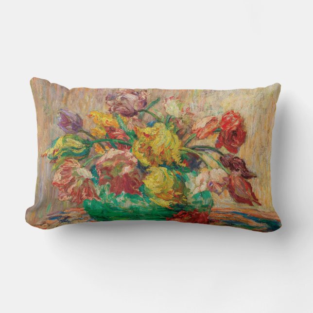 Cojín Lumbar Jarrón de flores de tulipán (Schlobach) (Anverso)