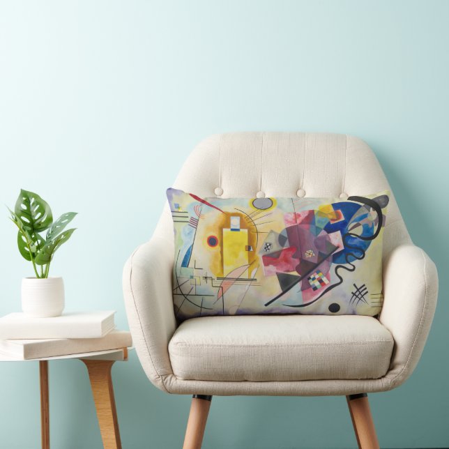 Cojín Lumbar Jaune, Rouge, Bleu por Wassily Kandinsky (Silla)