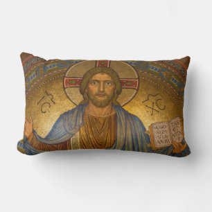 Cojín Lumbar Jesucristo - Hermosa obra de arte cristiana