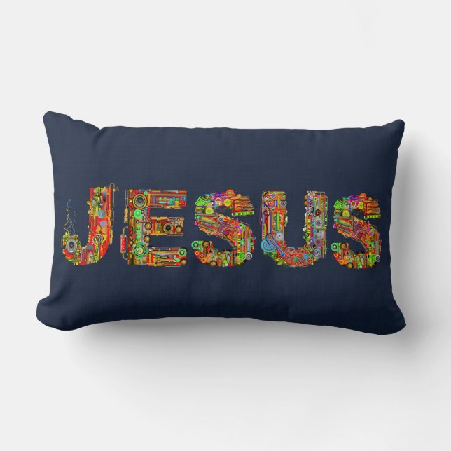 COJÍN LUMBAR JESUS NAME PILLOW (Anverso)