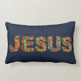 COJÍN LUMBAR JESUS NAME PILLOW