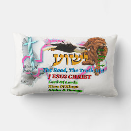 Cojín Lumbar Jesus The Way ,The Truth. Life! Lion Of Judah