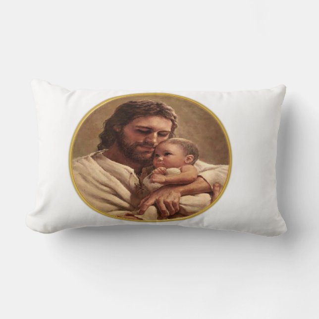 Cojín Lumbar Jesús y niño (Anverso)