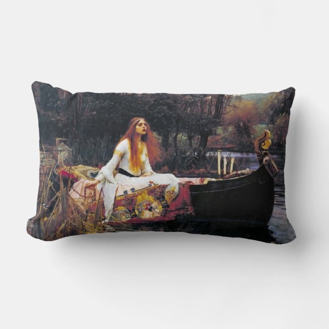 Cojín Lumbar John William Waterhouse La Dama De Shalott (Anverso)