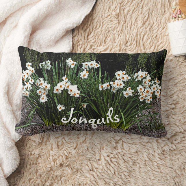 COJÍN LUMBAR "JONQUILS BLANCOS" (Manta)