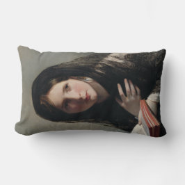 Cojín Lumbar Joven perdida en sueños (leyendo un libro)