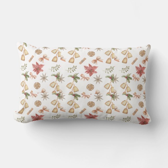 Cojín Lumbar “Joy to the World Pillow – Warm Holiday Accent Cus (Anverso)