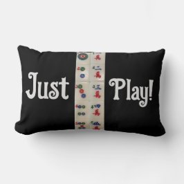 Cojín Lumbar Jugar a las baldosas de Pillow Mahjong
