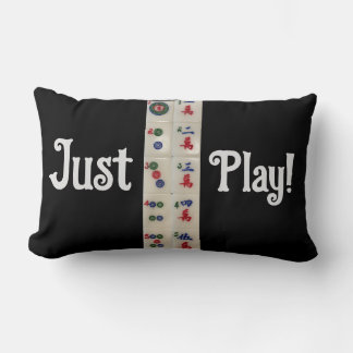 Cojín Lumbar Jugar a las baldosas de Pillow Mahjong