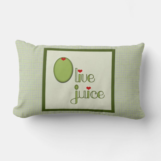 Cojín Lumbar Jugo verde oliva (Anverso)