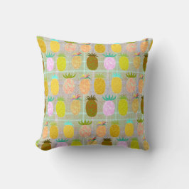 Cojín Lumbar Juicy Plaid Pineapple Pattern