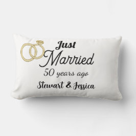 Cojín Lumbar Just married 50 year ago wedding anniversary 