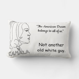 Cojín Lumbar Kamala Harris pillow Justice y American Dream