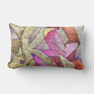 Cojín Lumbar Kel1st Graffiti Gold Lumbar Pillow