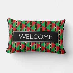 Cojín Lumbar KITOS ST y BANDERA NEVIS   ACOGIDA Patriótica
