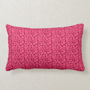 Cojín Lumbar L Rosa-Rosado-Crujido-Vintage-Al aire