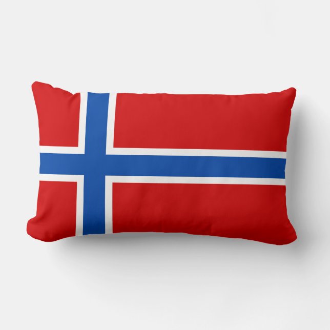 Cojín Lumbar La bandera de Noruega (Anverso)