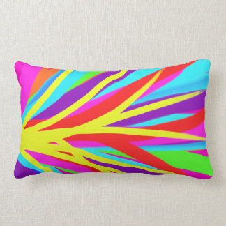 Cojín Lumbar La brocha colorida viva frota ligeramente arte