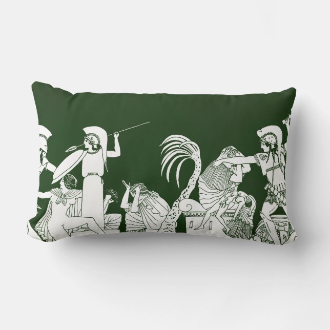 Cojín Lumbar La captura de Troy (Anverso)