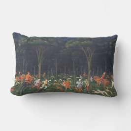 Cojín Lumbar La caza en el bosque (por Paolo Uccello)