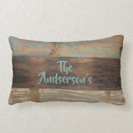 Cojín Lumbar La falsa madera apenada, añade la fecha del est