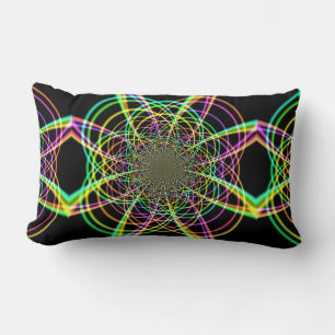 Cojín Lumbar La loca espiral arcoiris