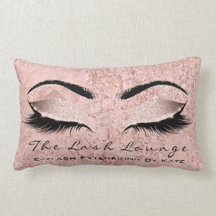 Cojín Lumbar La maquillaje del Rubor Rosa Gold Purpurina Spa En