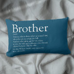 Cojín Lumbar La moderna y divertida definición de Guay azul com<br><div class="desc">Perfecto para su hermano especial (grande o pequeño) para crear un regalo único. Una manera perfecta de mostrarle lo increíble que es cada día. Incluso se puede personalizar el fondo a su color favorito. Diseñado por Thisisnotme©</div>