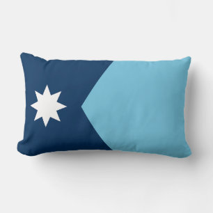 Cojín Lumbar La nueva bandera del estado de Minnesota (rediseño