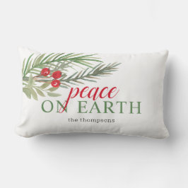 Cojín Lumbar La paz en la tierra Navidades festivos