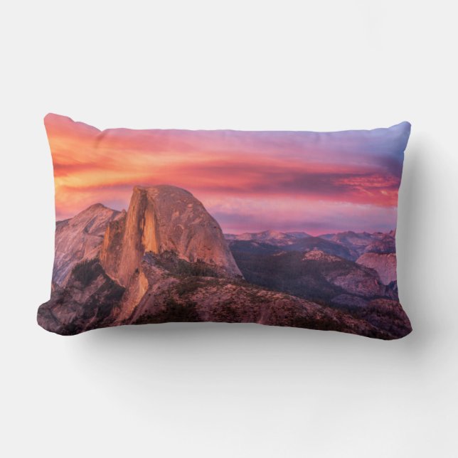 Cojín Lumbar La puesta del sol sobre un paisaje rocoso (Anverso)
