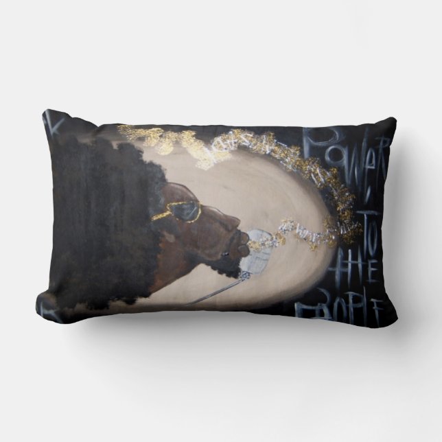 Cojín Lumbar La revolución no será televisada (Anverso)