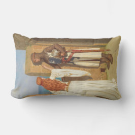 Cojín Lumbar La sombra del caballero (de Edmund Blair Leighton)