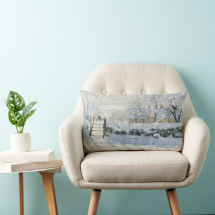 Cojín Lumbar La urraca de Claude Monet