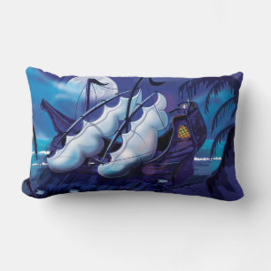 Cojín Lumbar La vieja nave pirata atracada