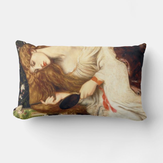 Cojín Lumbar Lady Lilith (Belleza asombrosa con el cabello larg (Anverso)