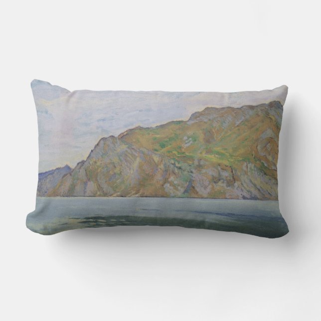 Cojín Lumbar Lago de Garda (por Koloman Moser) (Anverso)
