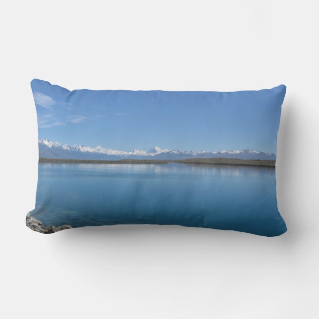 Cojín Lumbar Lago Tekapo, Nueva Zelanda (Anverso)