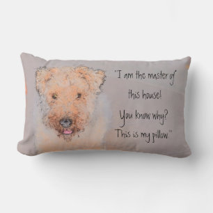 Cojín Lumbar Lakeland terrier happy dog Pillow
