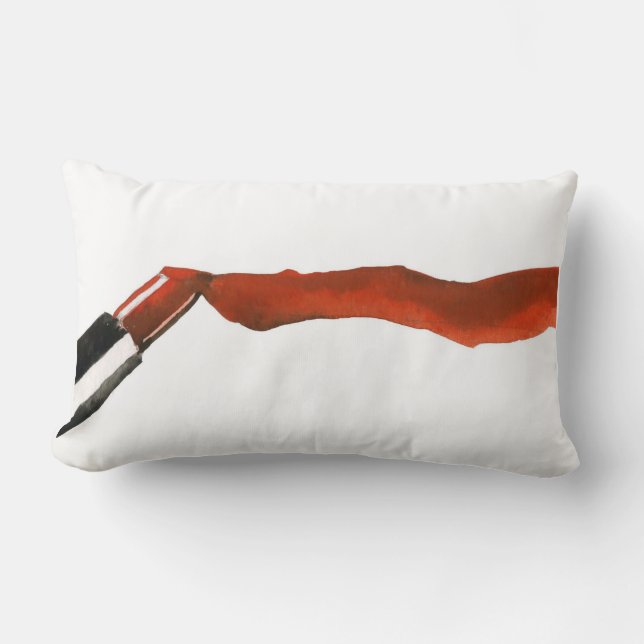 Cojín Lumbar Lápiz labial (Anverso)