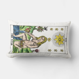 Cojín Lumbar Las Cartas del Tarot del Sol y la Estrella