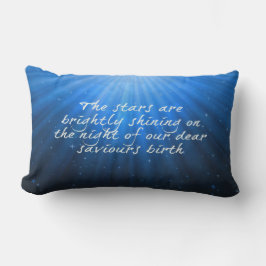 Cojín Lumbar Las Estrellas Brillan Sobre El Nacimiento De Los Q