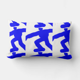 COJÍN LUMBAR LAS FIGURAS AZULES