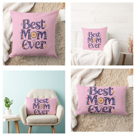 Cojín Lumbar Las mejores flores lindas del día de la madre